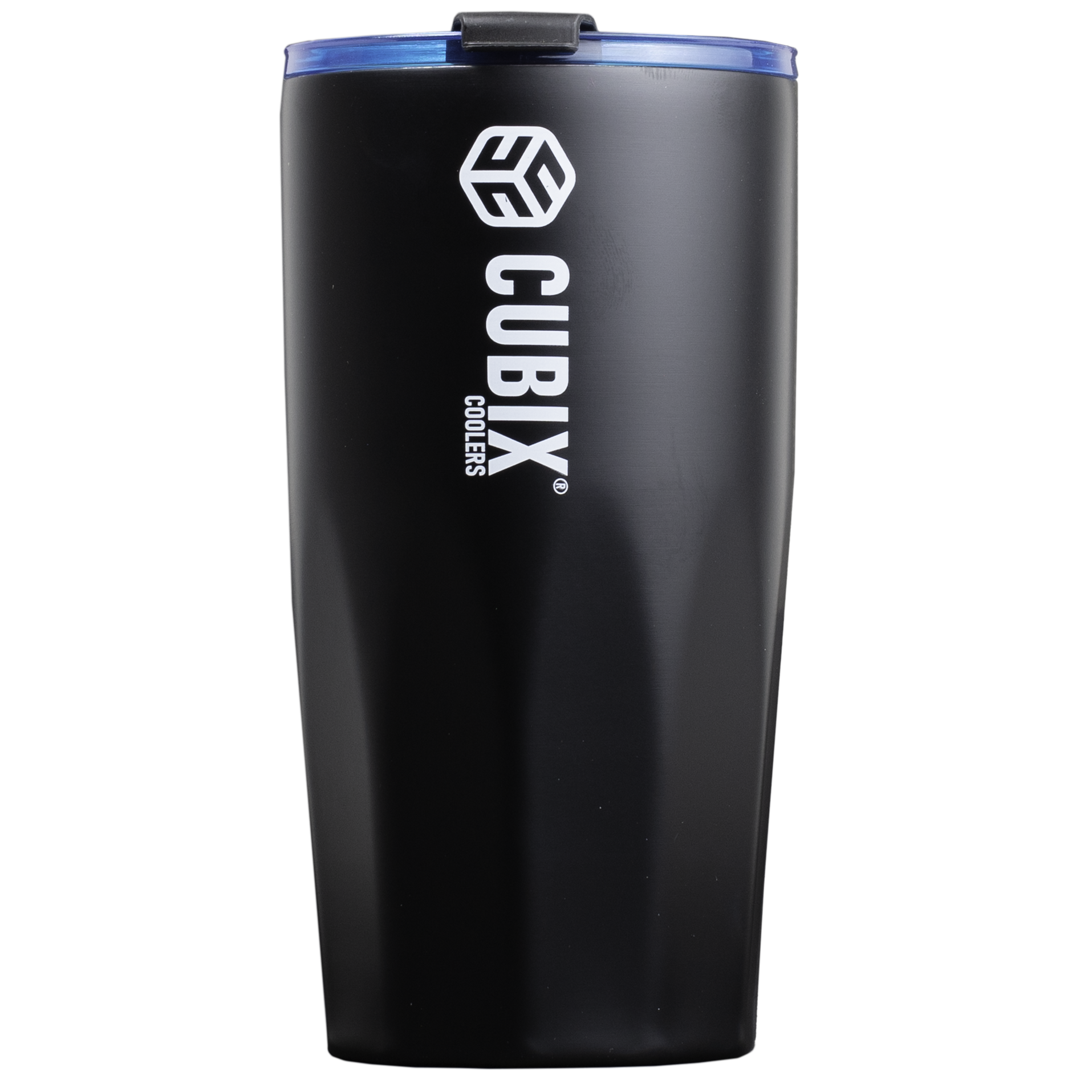 20 Ounce Tumbler - Insulated - Black with Blue Lid