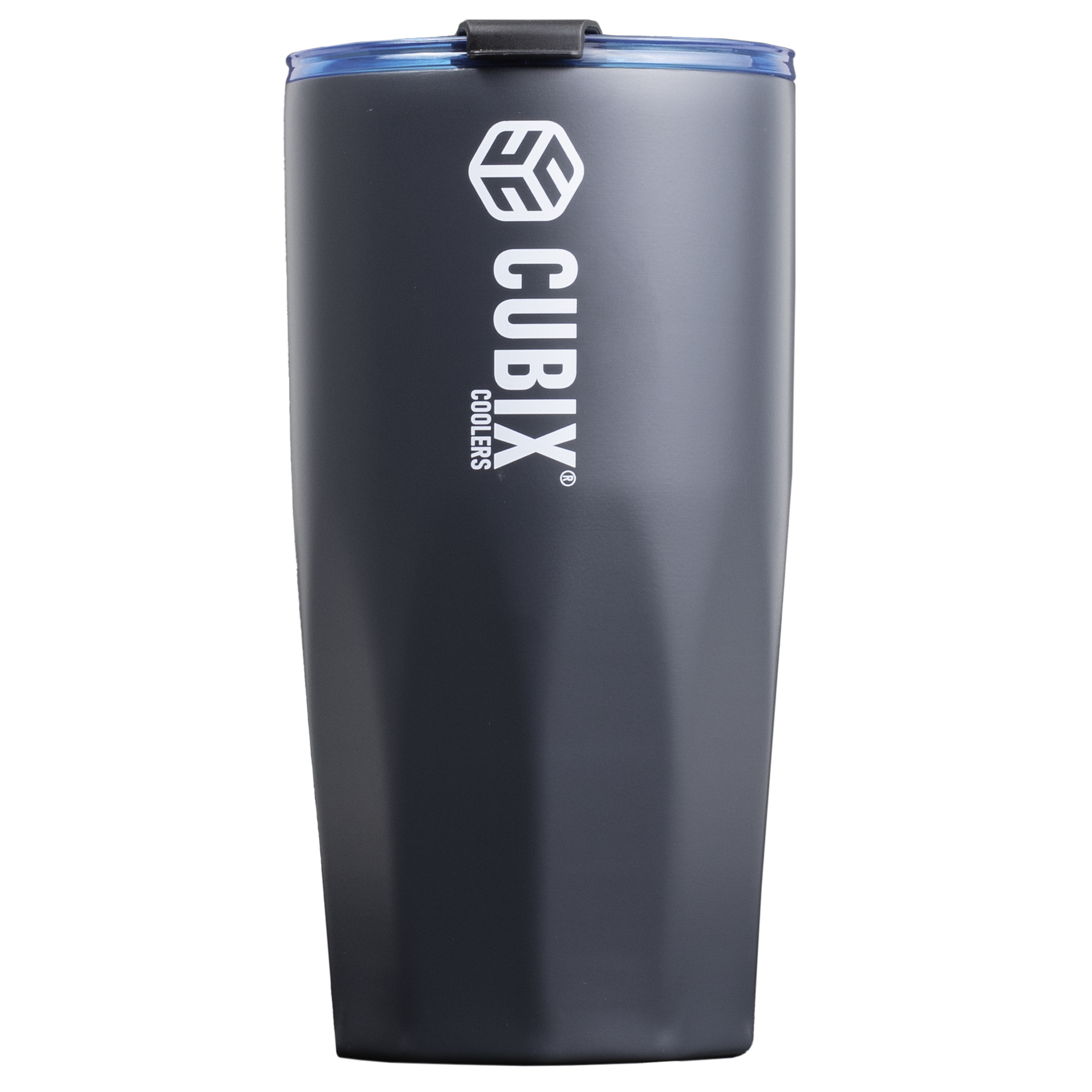 20 Ounce Tumbler - Insulated - Charcoal with Blue Lid