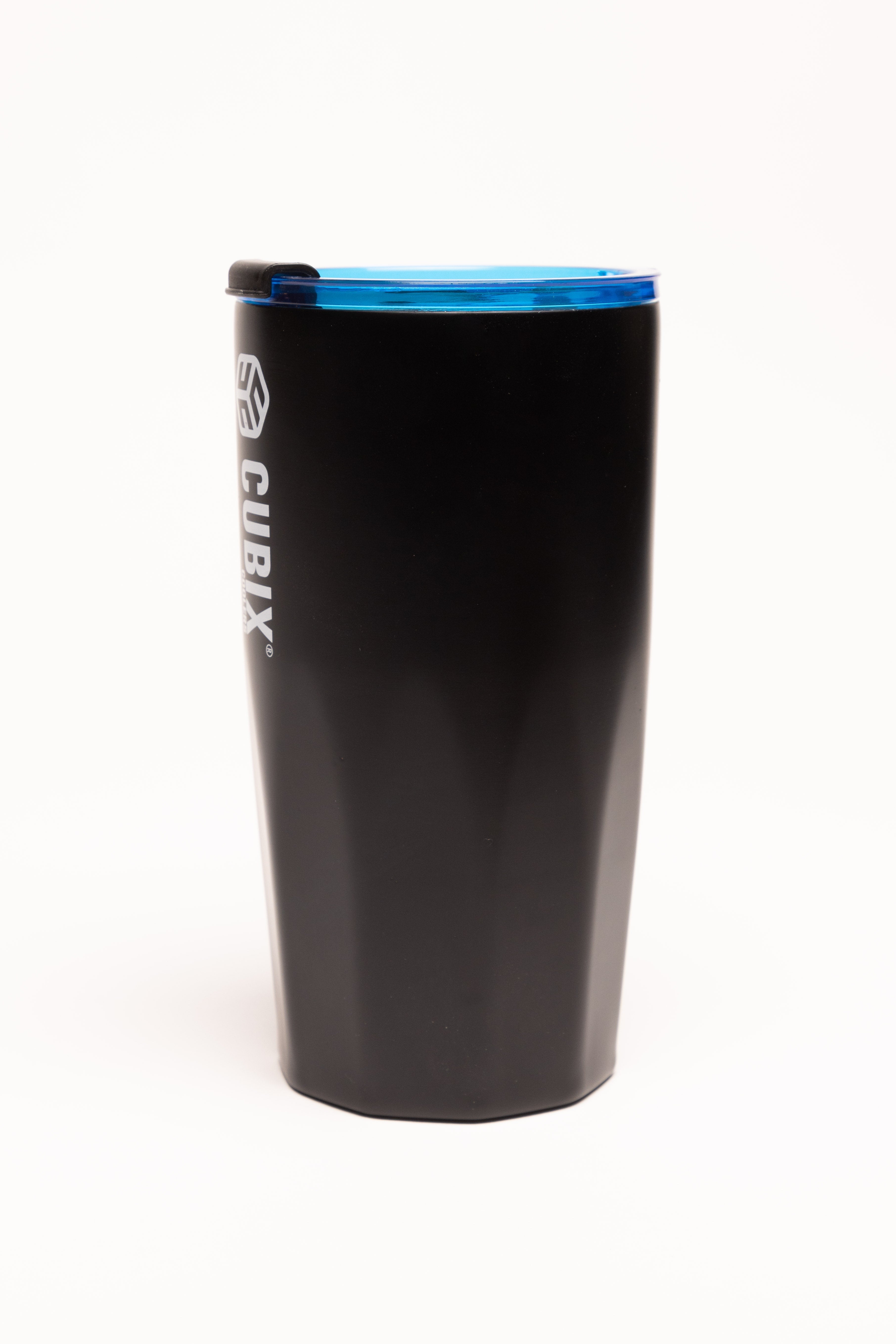 20 Ounce Tumbler - Insulated - Charcoal with Blue Lid